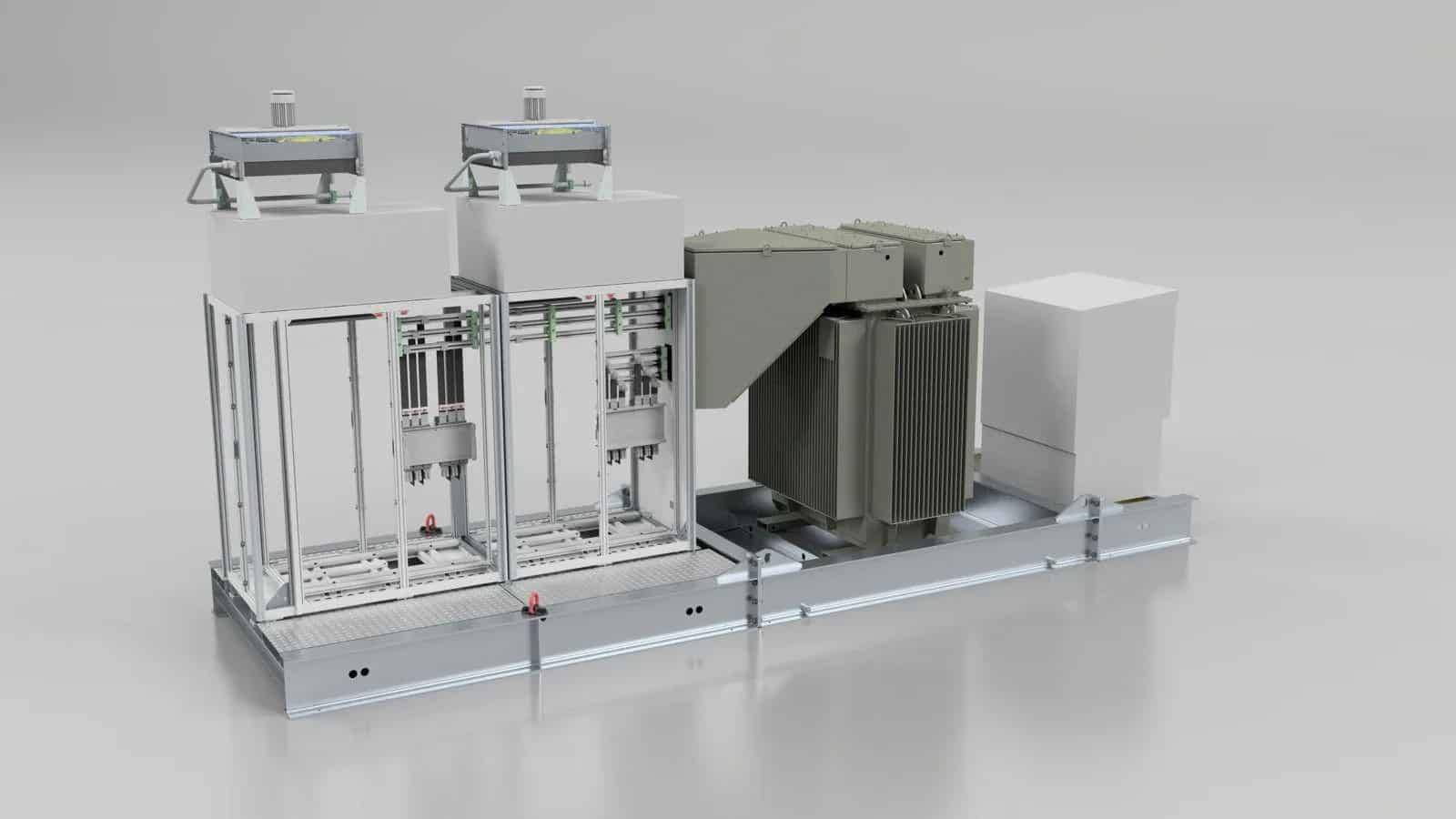 Transformatorskid voor batterijopslag