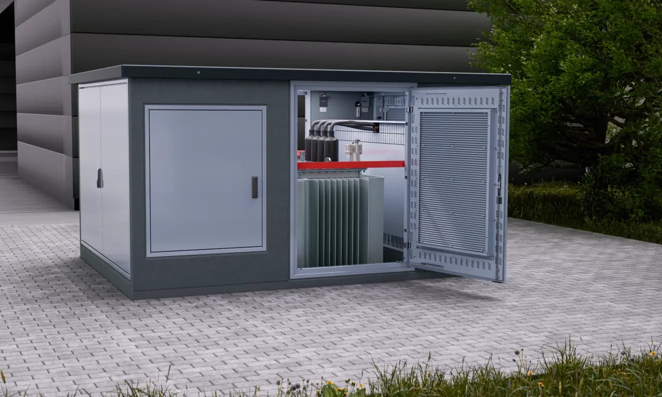 3D render van het zijaanzicht