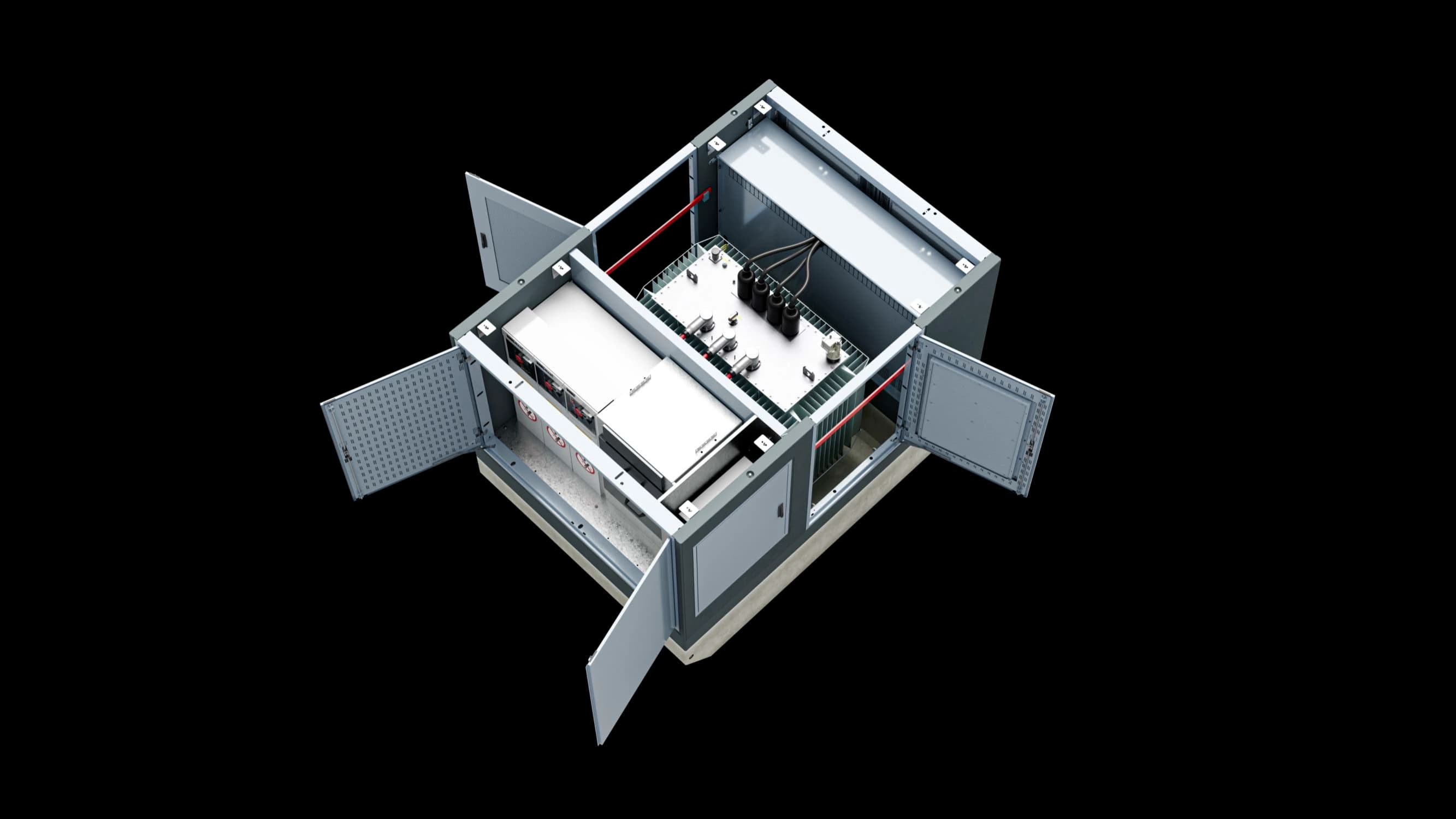Exploded view van M2E Compactstation